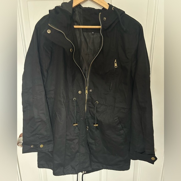 Elegant Black Utility Jacket for Women - Picture 2 of 5